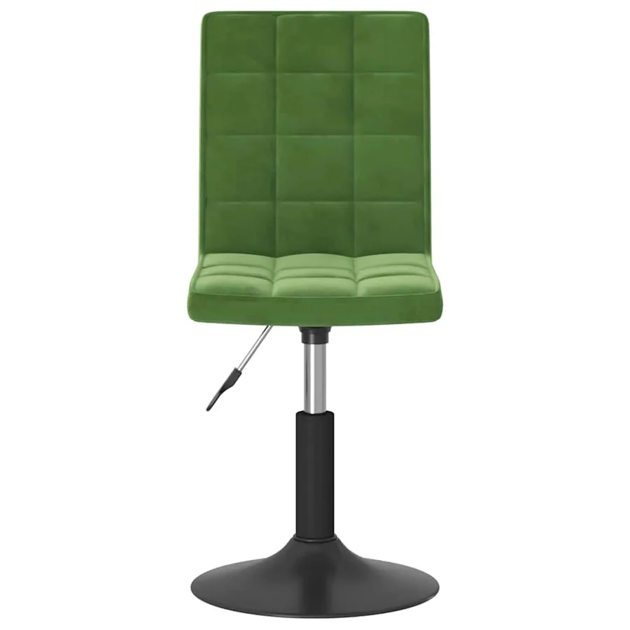 Chaises pivotantes à manger lot de 6 vert foncé velours - 4