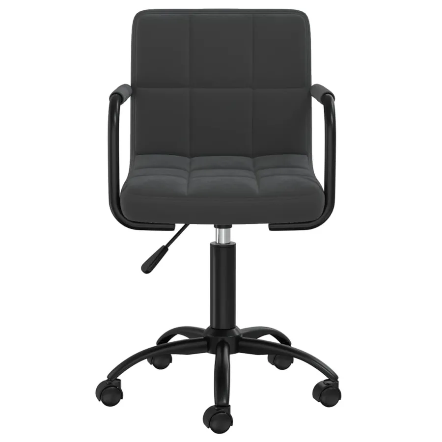 Chaises pivotantes à manger lot de 6 noir velours - 3