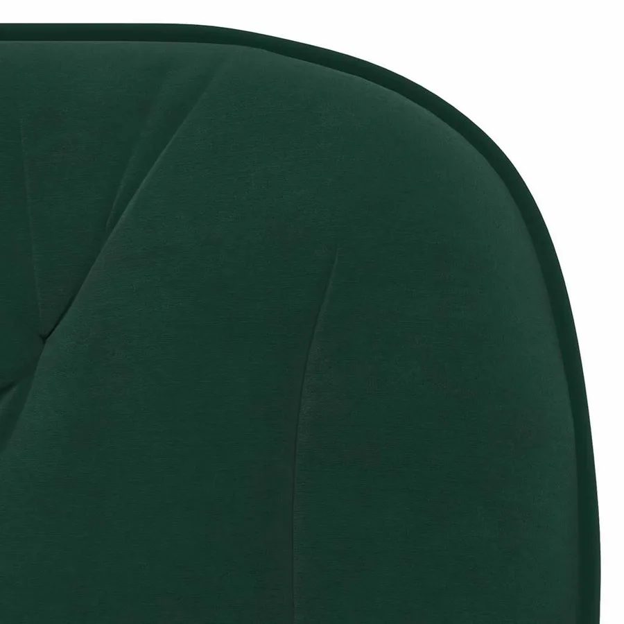 Chaises à manger lot de 2 Vert foncé Velours - 7