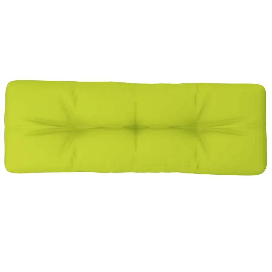 Coussin de palette vert vif 120x40x12 cm tissu - 2