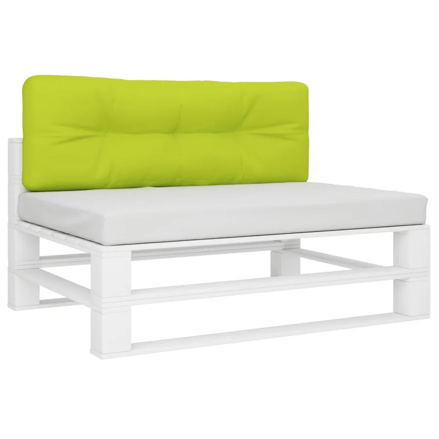 Coussin de palette vert vif 120x40x12 cm tissu - 3