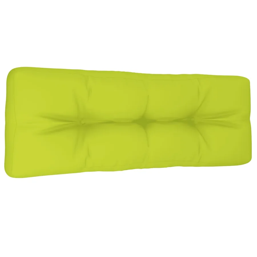Coussin de palette vert vif 120x40x12 cm tissu - 4