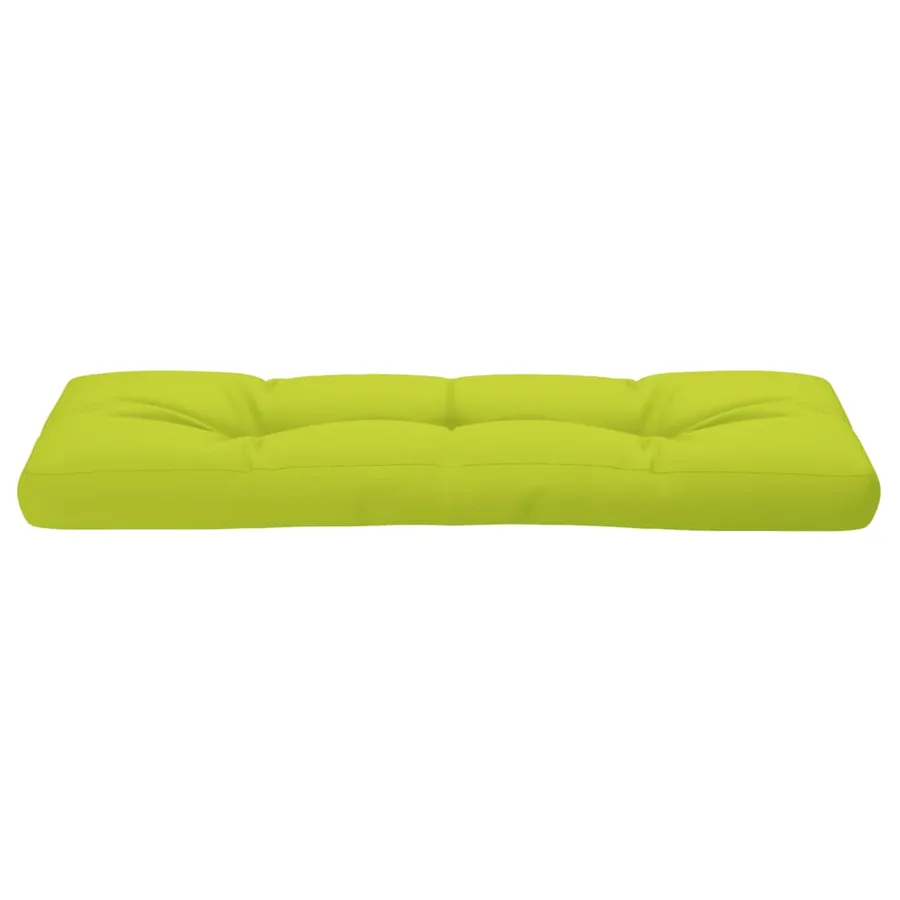 Coussin de palette vert vif 120x40x12 cm tissu - 5