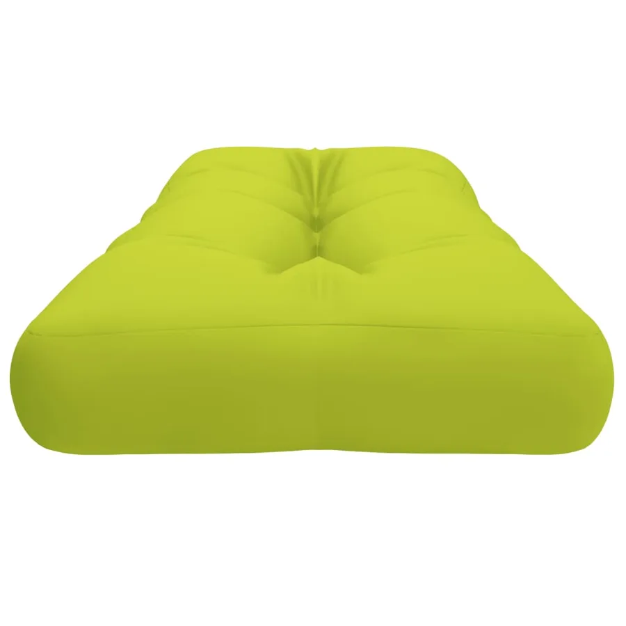 Coussin de palette vert vif 120x40x12 cm tissu - 6