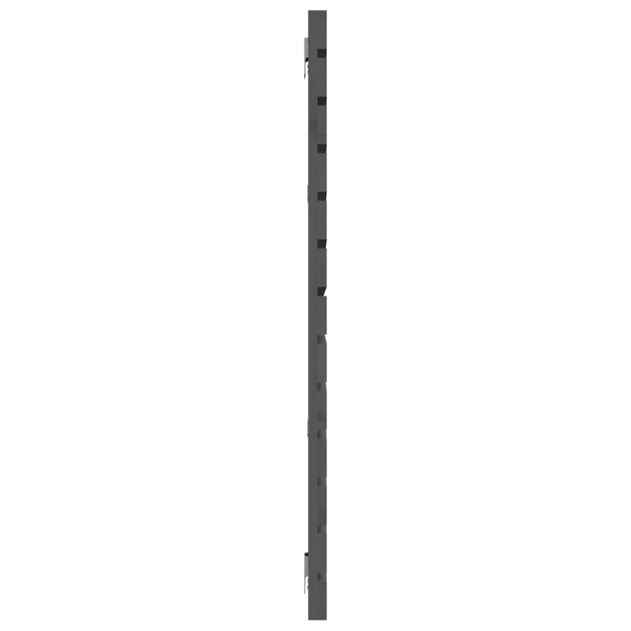 Tête de lit murale Gris 206x3x91,5 cm Bois massif de pin - 5