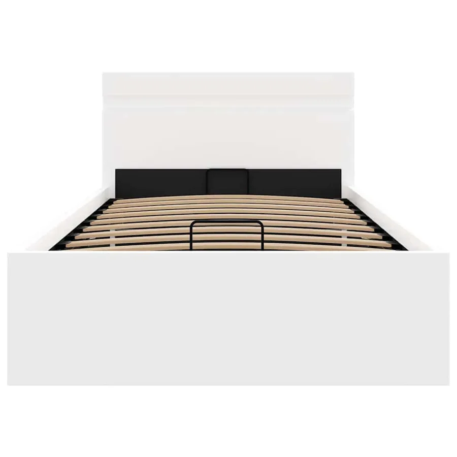 Cadre de lit à rangement hydraulique sans matelas avec LED - 6