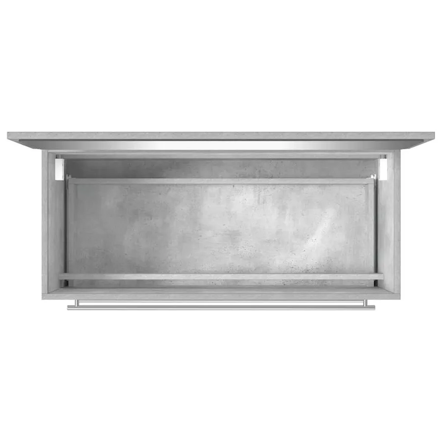 Ensemble de meubles de salle de bain 2 pcs Gris béton Aggloméré - 17