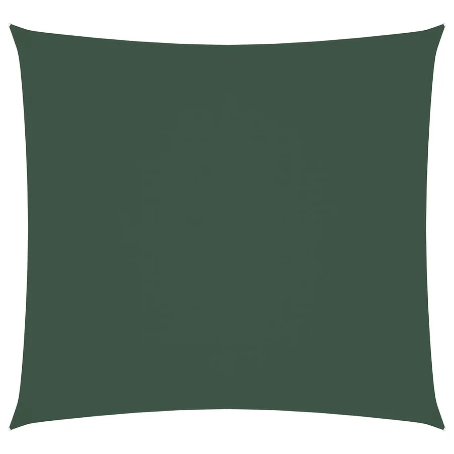 Voile de parasol tissu oxford carré 3x3 m vert foncé - 2