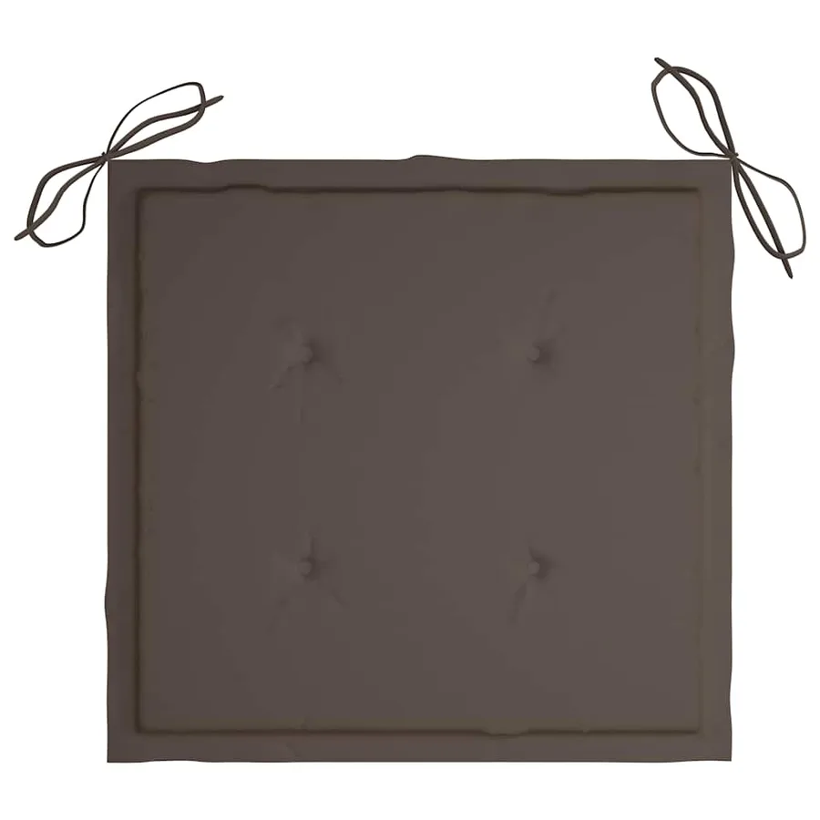 Chaises pliables de jardin lot de 8 avec coussins Bois d'acacia - 12