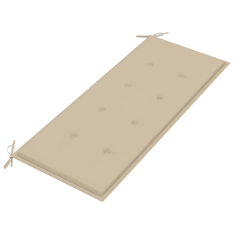 Banc de jardin 2 places avec coussin 120 cm Bois d'eucalyptus - 8