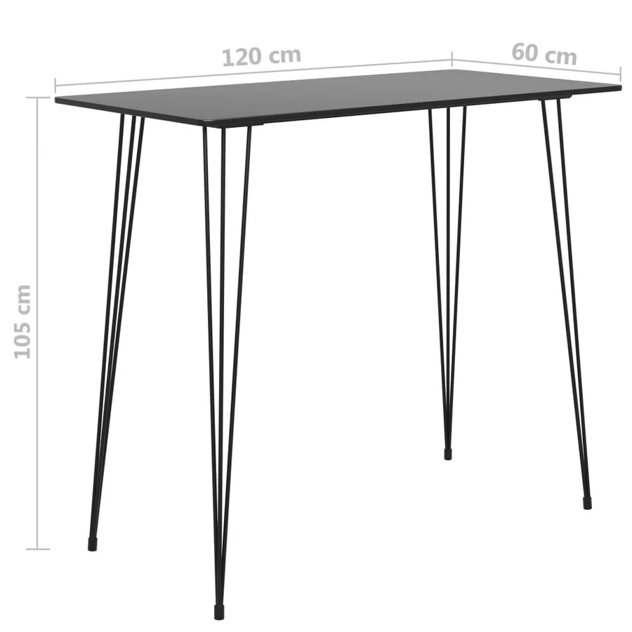 Ensemble de bar 5 pcs Noir et blanc - 12