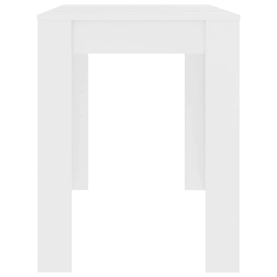 Table à manger Blanc 120x60x76 cm Bois d'ingénierie - 5