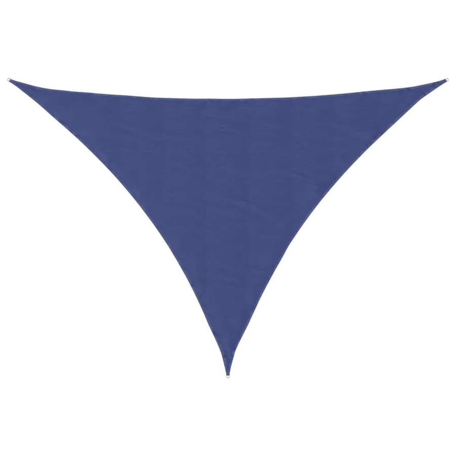 Voile de parasol tissu oxford triangulaire 4x5x6,4 m bleu - 2