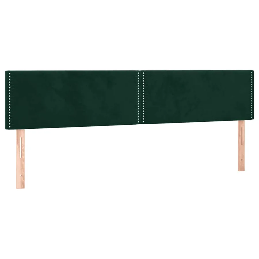 Sommier à lattes de lit et matelas Vert foncé 180x200cm Velours - 6