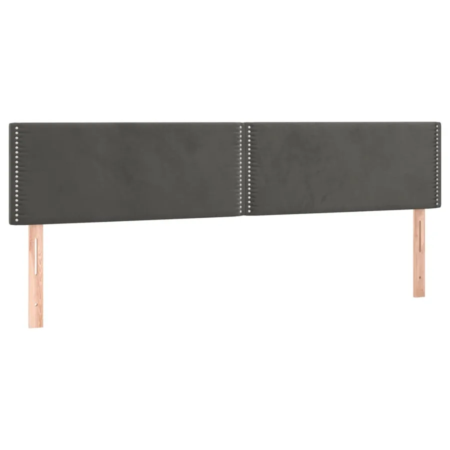 Sommier à lattes de lit avec matelas LED Gris foncé 180x200 cm - 7
