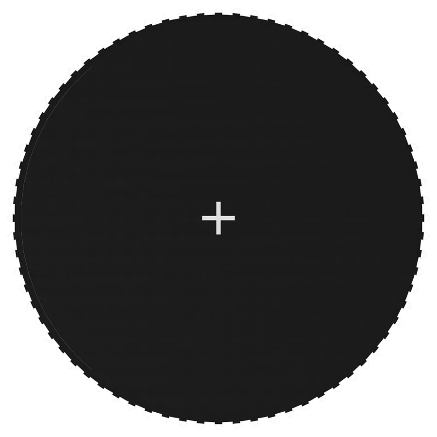 Tapis de saut Tissu Noir pour trampoline rond de 3,96 m
