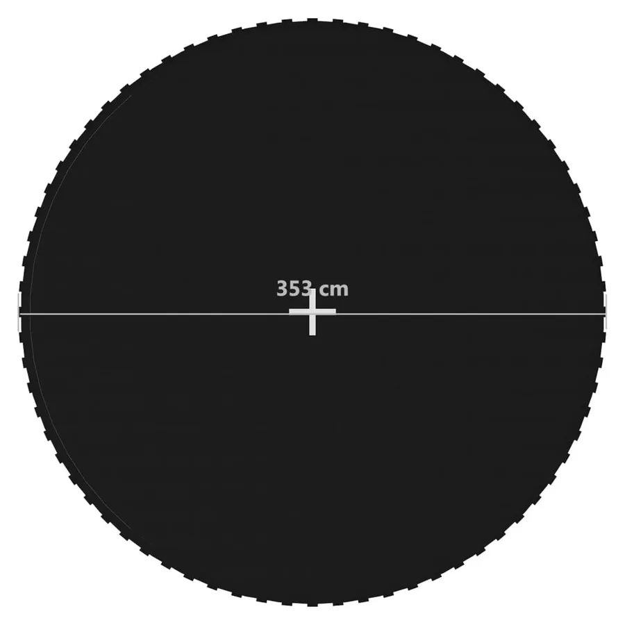 Tapis de saut Tissu Noir pour trampoline rond de 3,96 m - 6