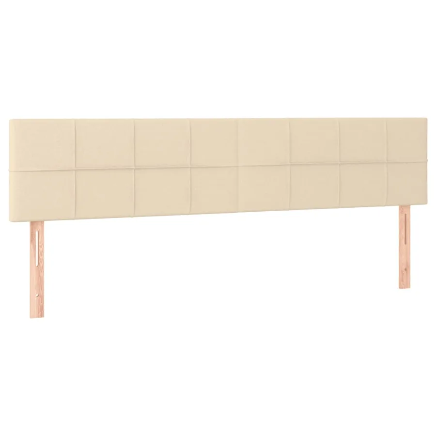 Sommier à lattes de lit avec matelas Crème 180x200 cm Tissu - 6