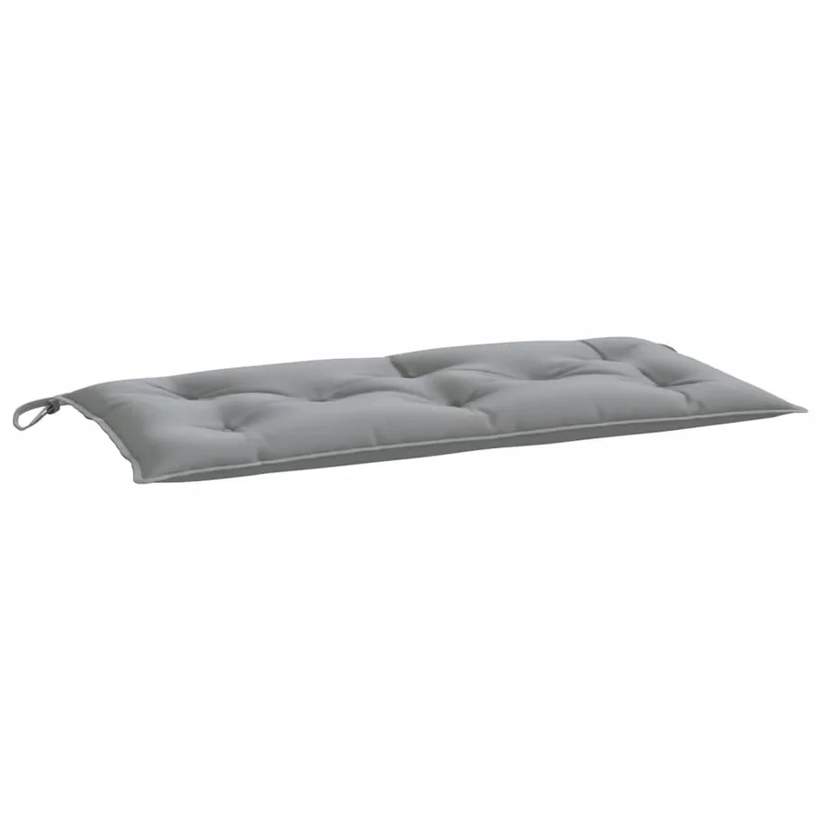 Coussin de banc de jardin gris 110x50x7 cm tissu oxford - 2