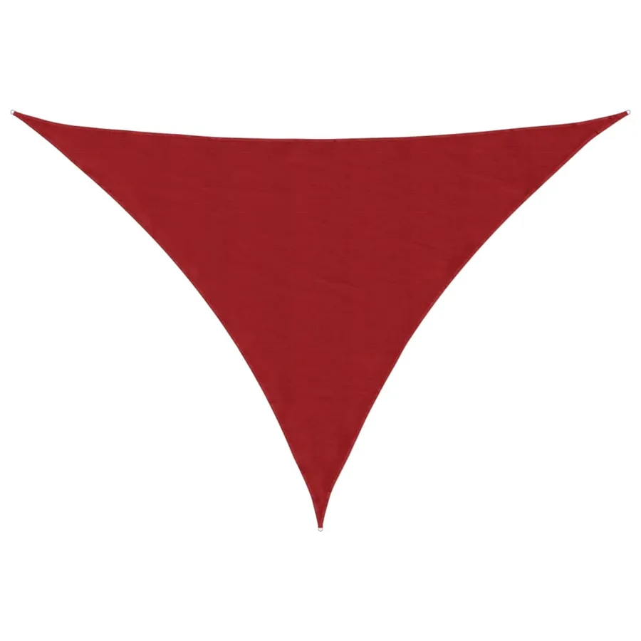Voile de parasol tissu oxford triangulaire 4x5x6,4 m rouge - 2