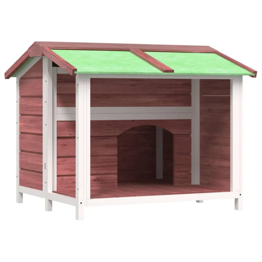 Chenil moka 96x87x80,5 cm bois de pin solide - 2