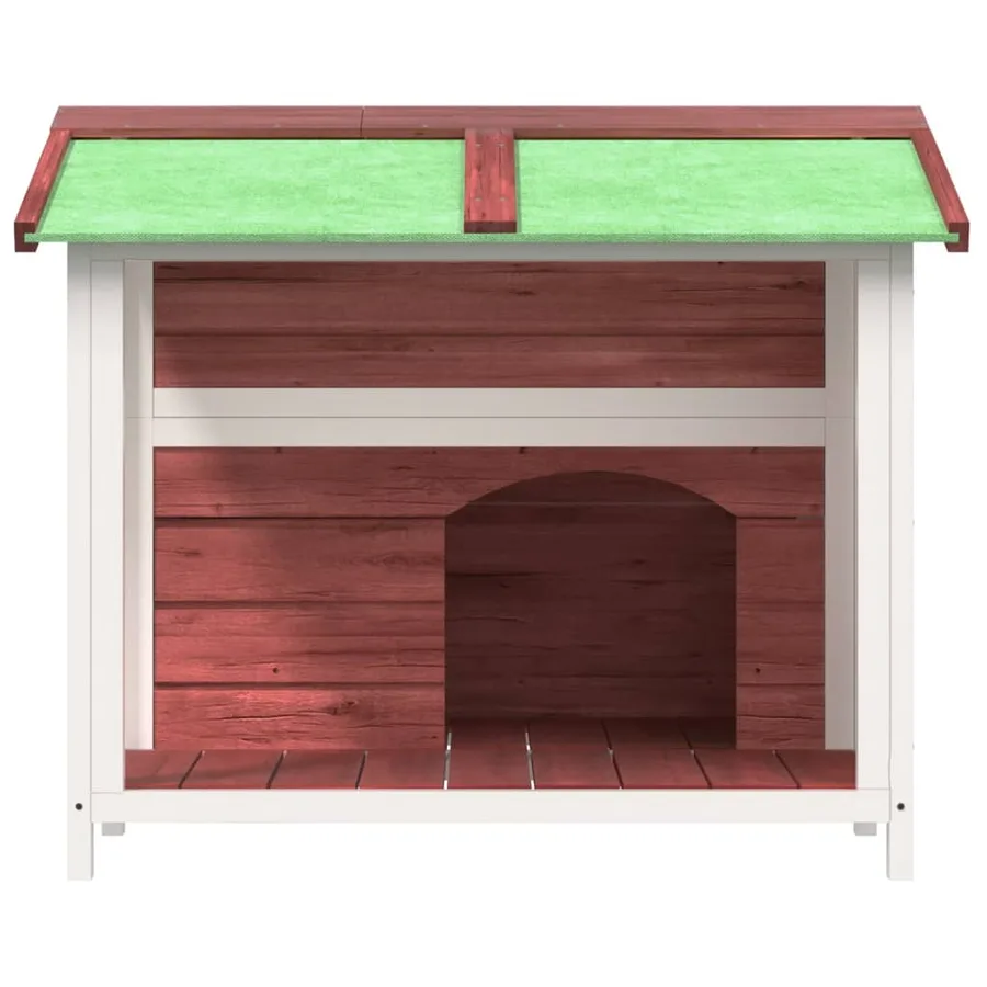 Chenil moka 96x87x80,5 cm bois de pin solide - 3