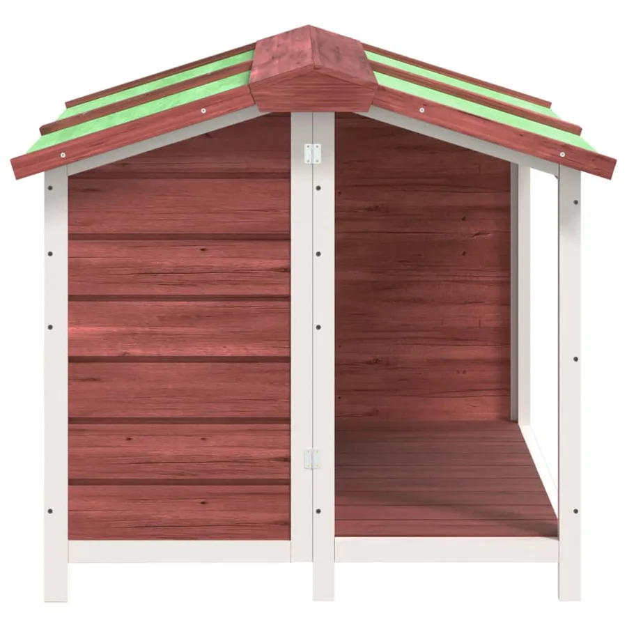 Chenil moka 96x87x80,5 cm bois de pin solide - 4