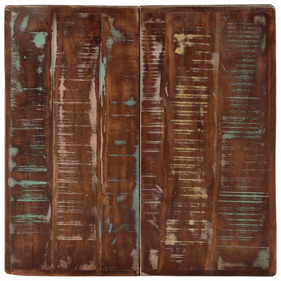 Table de bistro 60x60x76 cm Bois massif de récupération - 5