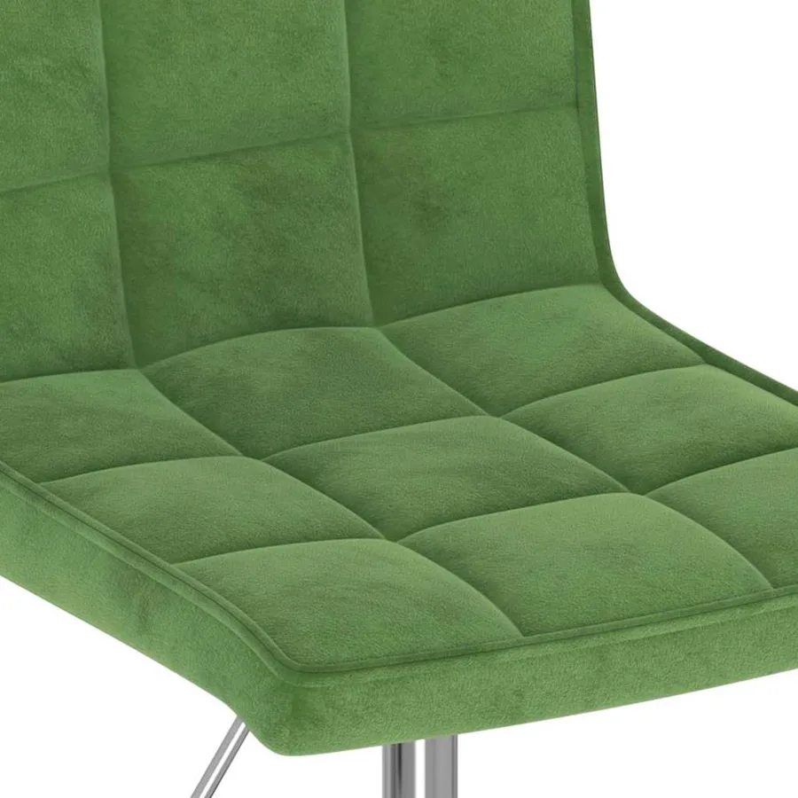 Chaises pivotantes à manger lot de 4 vert foncé velours - 8
