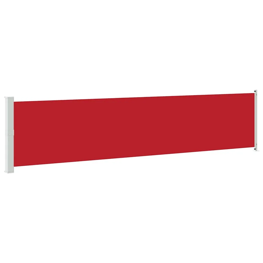 Auvent latéral rétractable de patio 140x600 cm Rouge - 2