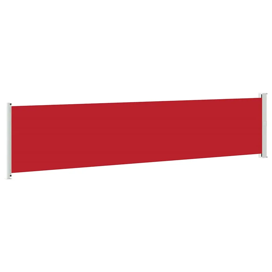 Auvent latéral rétractable de patio 140x600 cm Rouge - 7