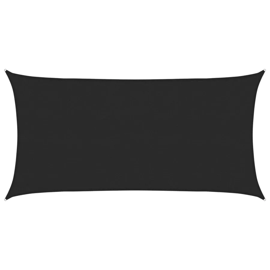 Voile d'ombrage 160 g/m² Noir 3x6 m PEHD - 2