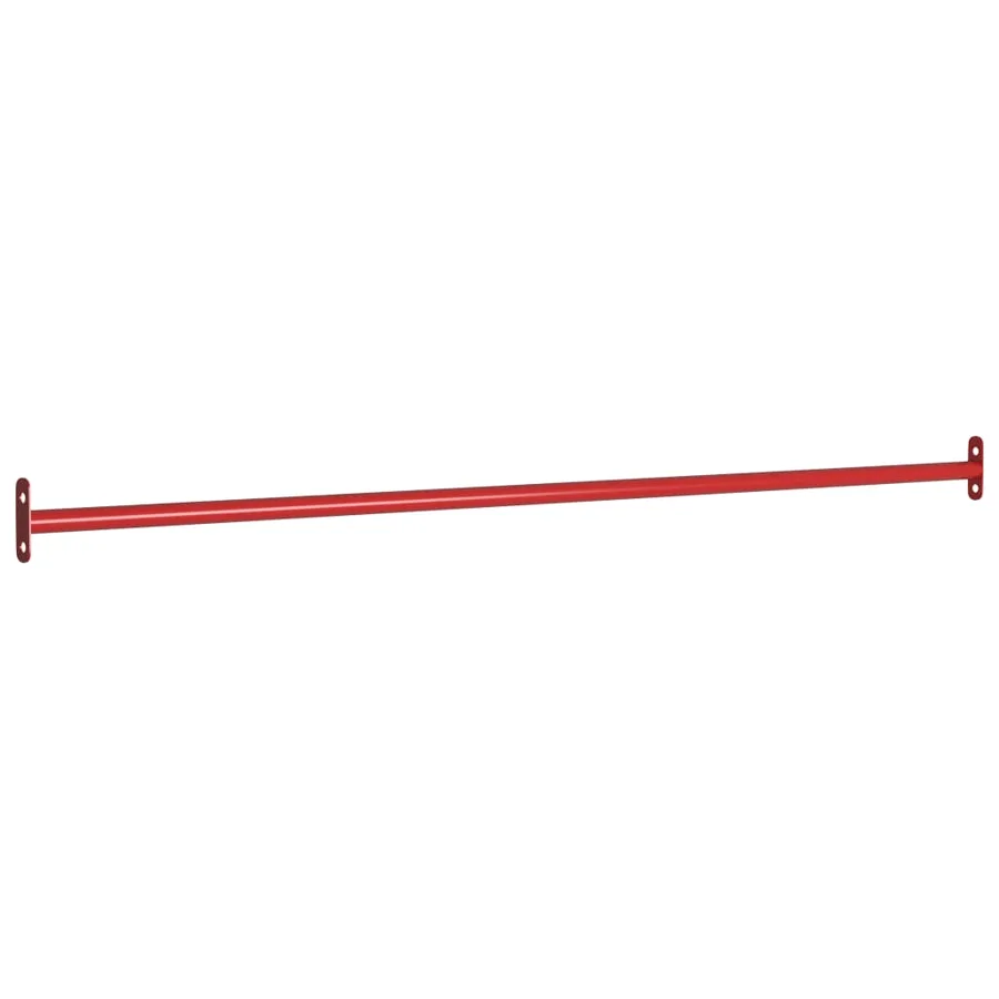 Barres fixes d'exercice 3 pcs 125 cm Acier Rouge - 2