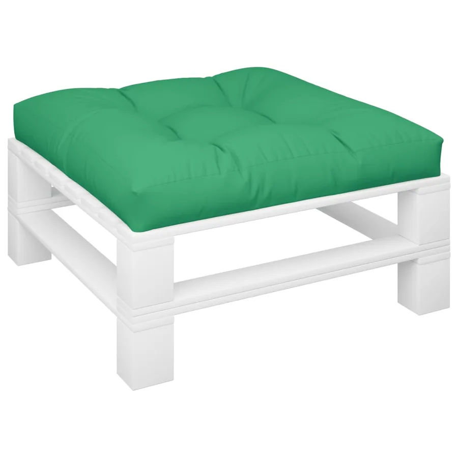 Coussin de palette vert 80x80x12 cm tissu - 3