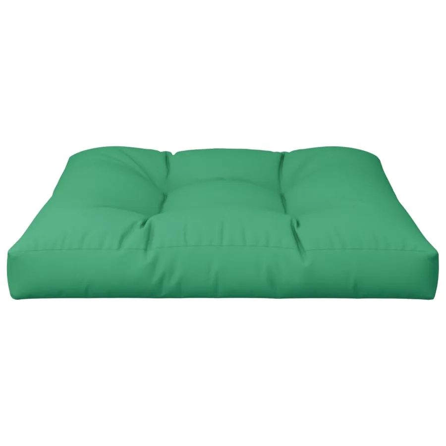 Coussin de palette vert 80x80x12 cm tissu - 4