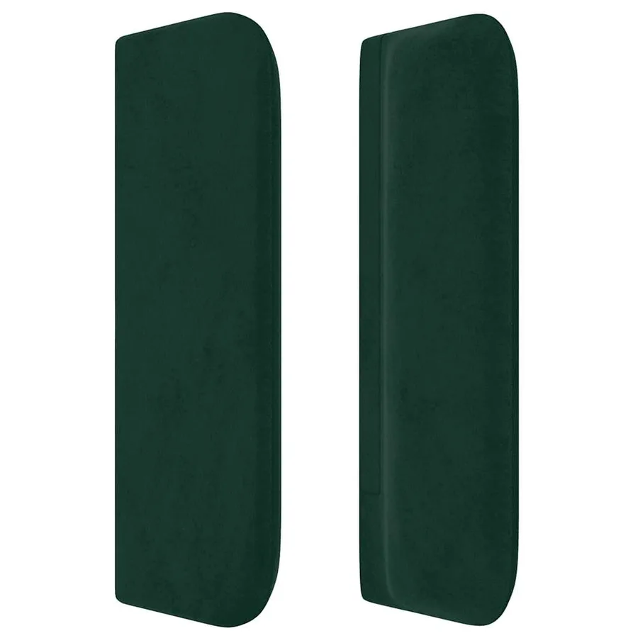 Tête de lit avec oreilles Vert foncé 103x16x78/88 cm Velours - 4