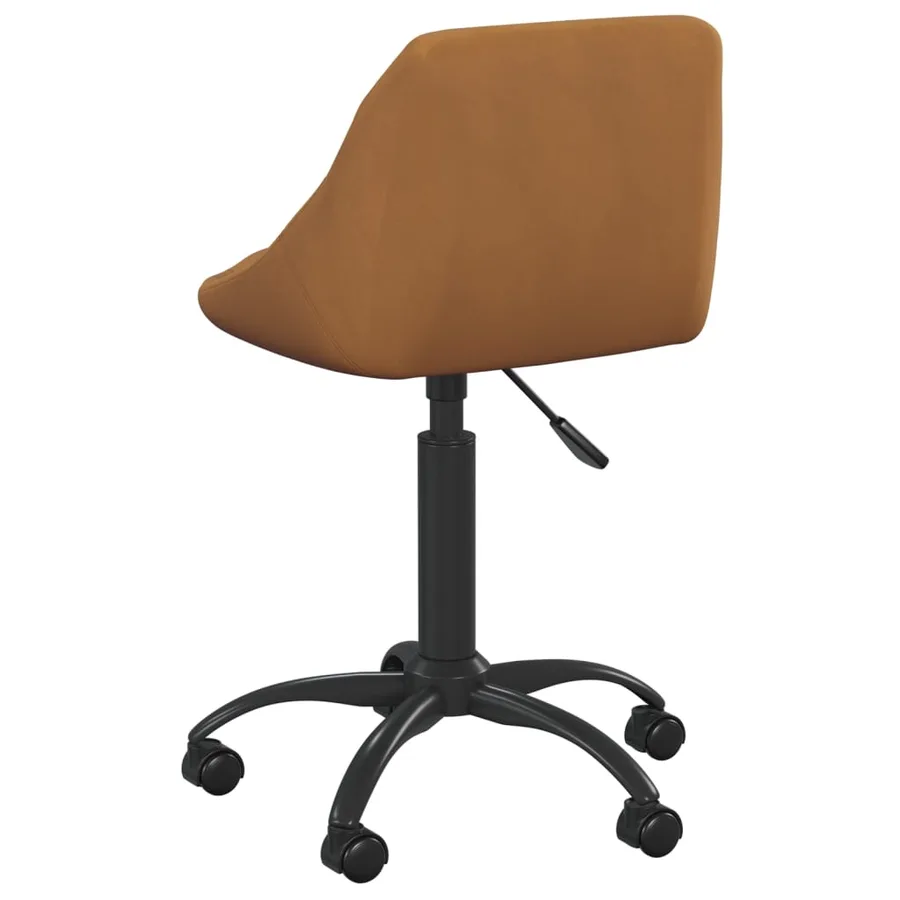 Chaise de salle à manger Marron Velours - 5