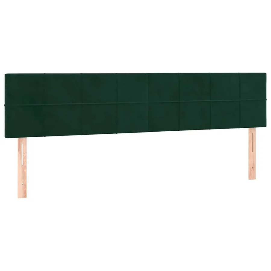 Sommier à lattes de lit et matelas Vert foncé 180x200cm Velours - 6