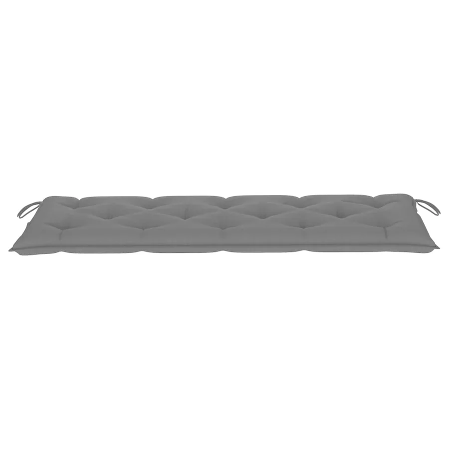 Banc de jardin 3 places avec coussin 150 cm Bois d'eucalyptus - 8