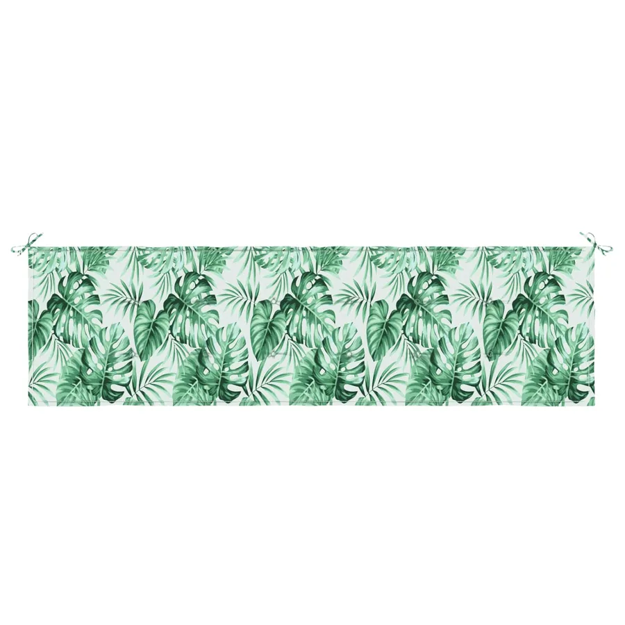 Coussin de banc Tissu Oxford Motif feuille 150 x 50 x 3 cm - 2