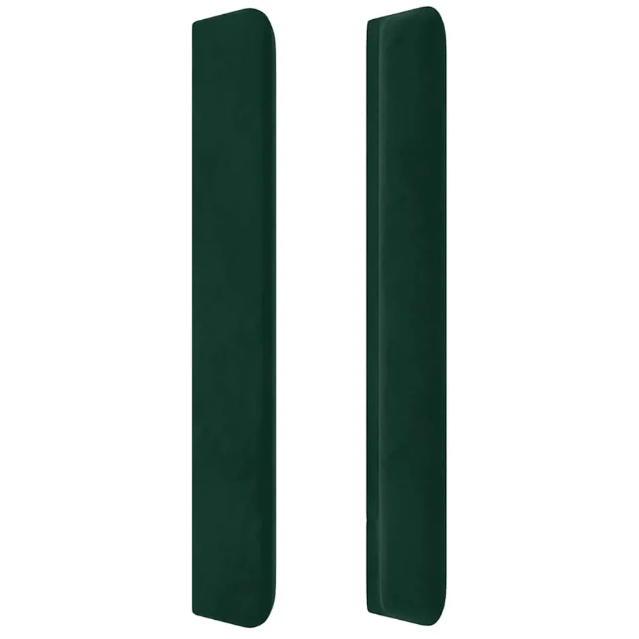 Tête de lit avec oreilles Vert foncé 83x16x118/128 cm Velours - 4