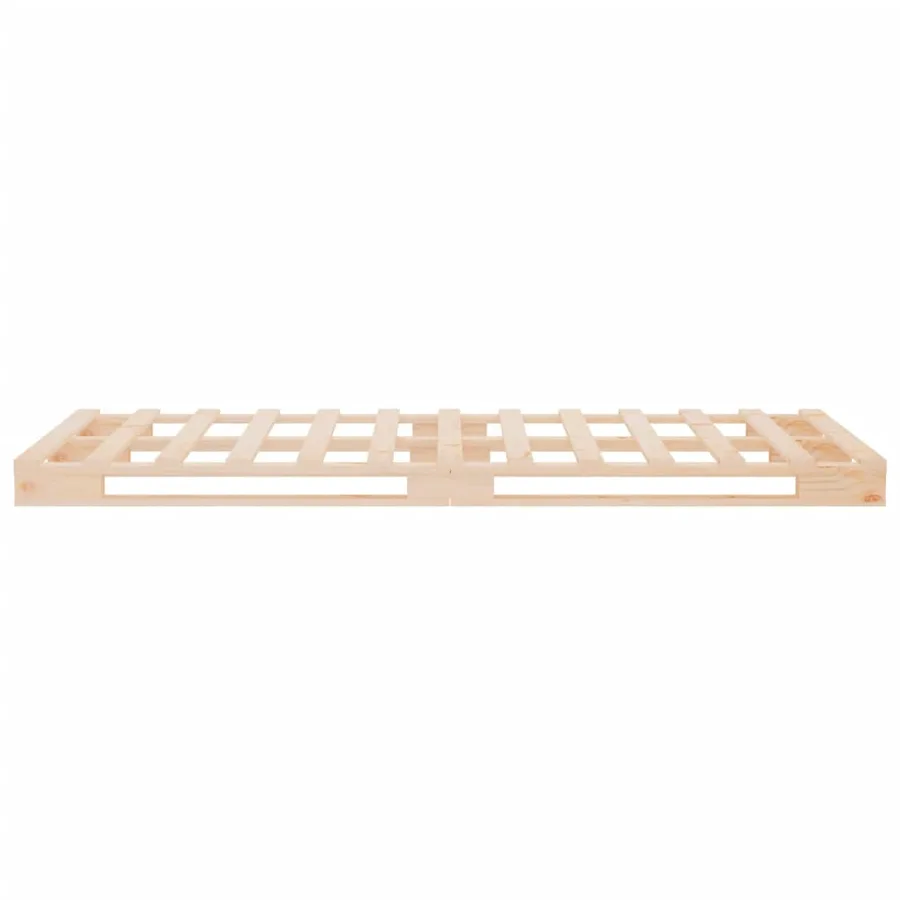 Cadre de lit sans matelas 90x200 cm bois de pin massif - 8