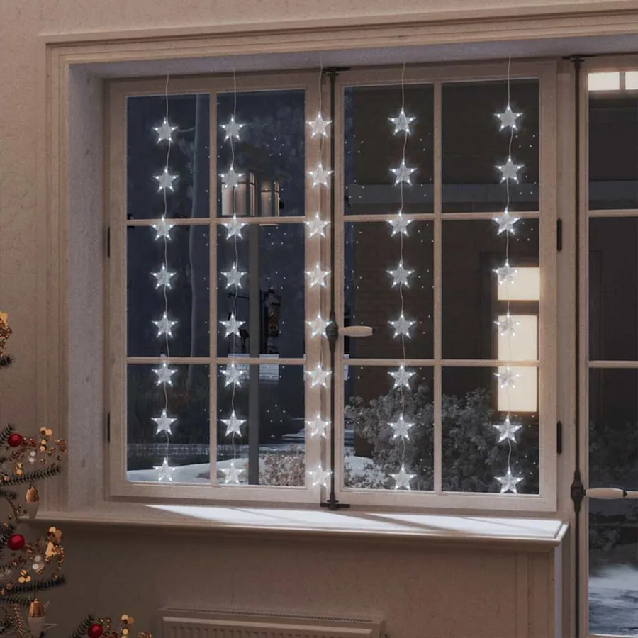 Guirlande lumineuse à étoiles LED 200 LED Blanc 8 fonctions