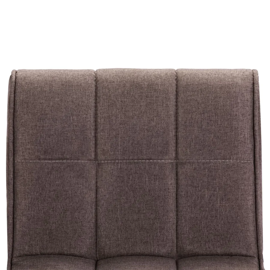 Tabourets de bar lot de 2 taupe tissu - 8