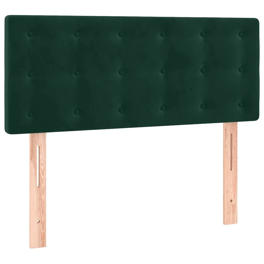 Sommier à lattes de lit avec matelas Vert foncé 90x190 cm - 6