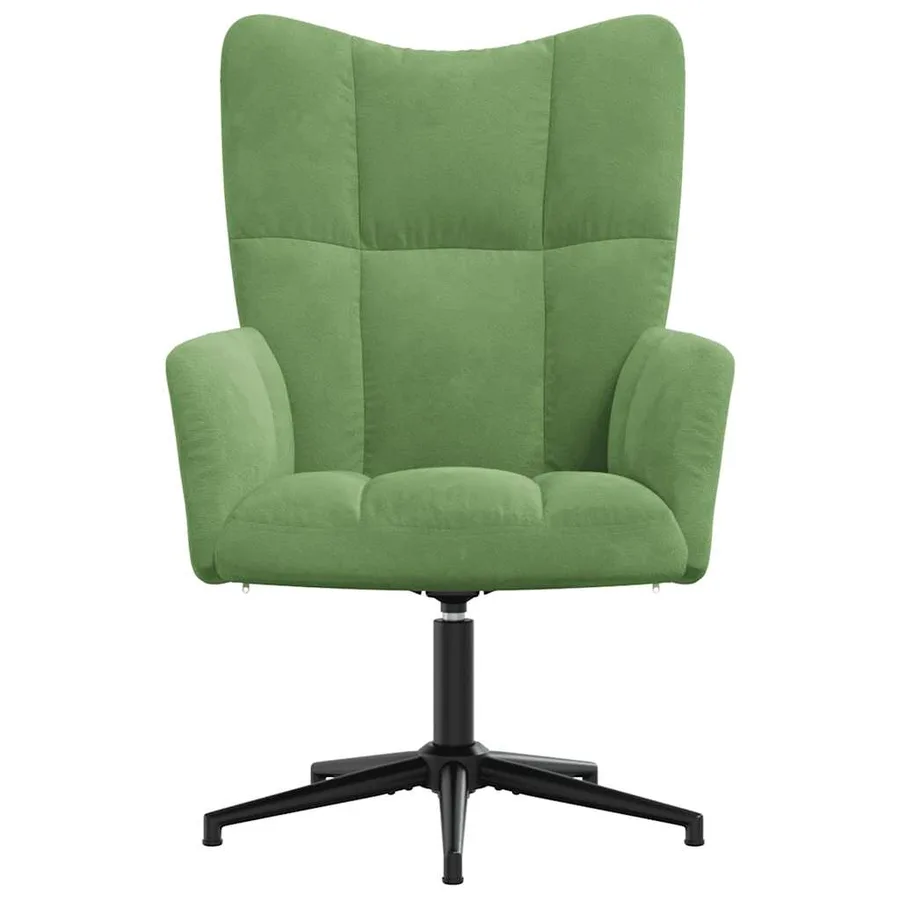Chaise de relaxation Vert clair Velours - 3
