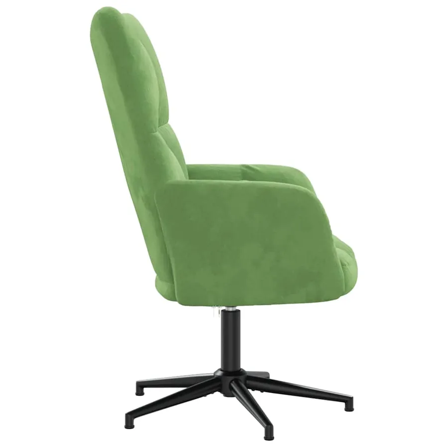 Chaise de relaxation Vert clair Velours - 4