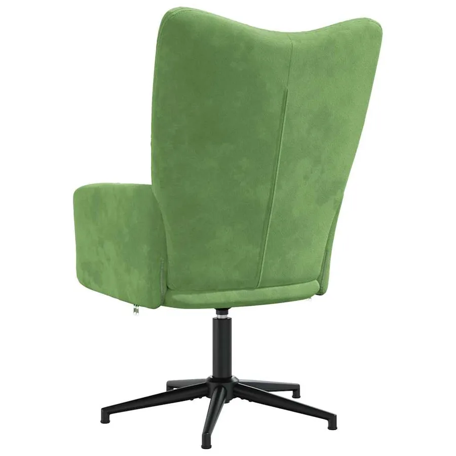 Chaise de relaxation Vert clair Velours - 5