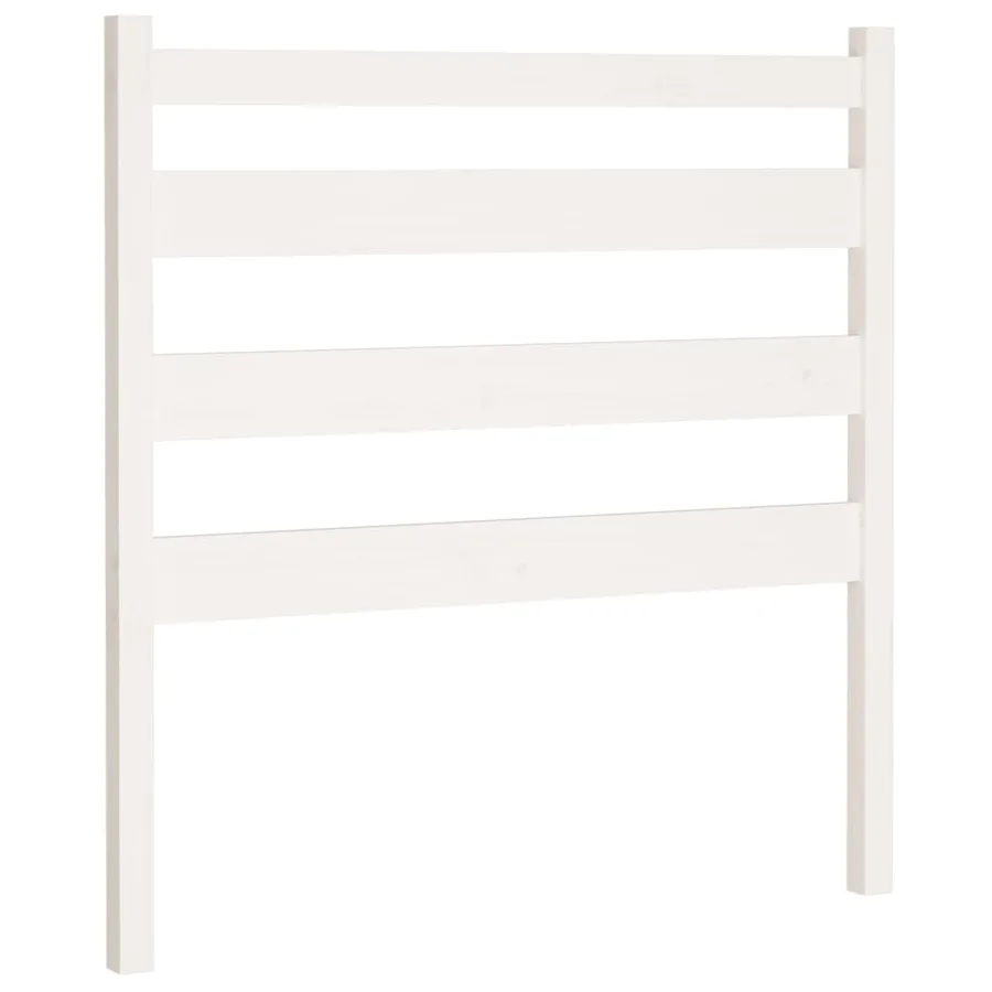 Tête de lit Blanc 106x4x100 cm Bois massif de pin - 2