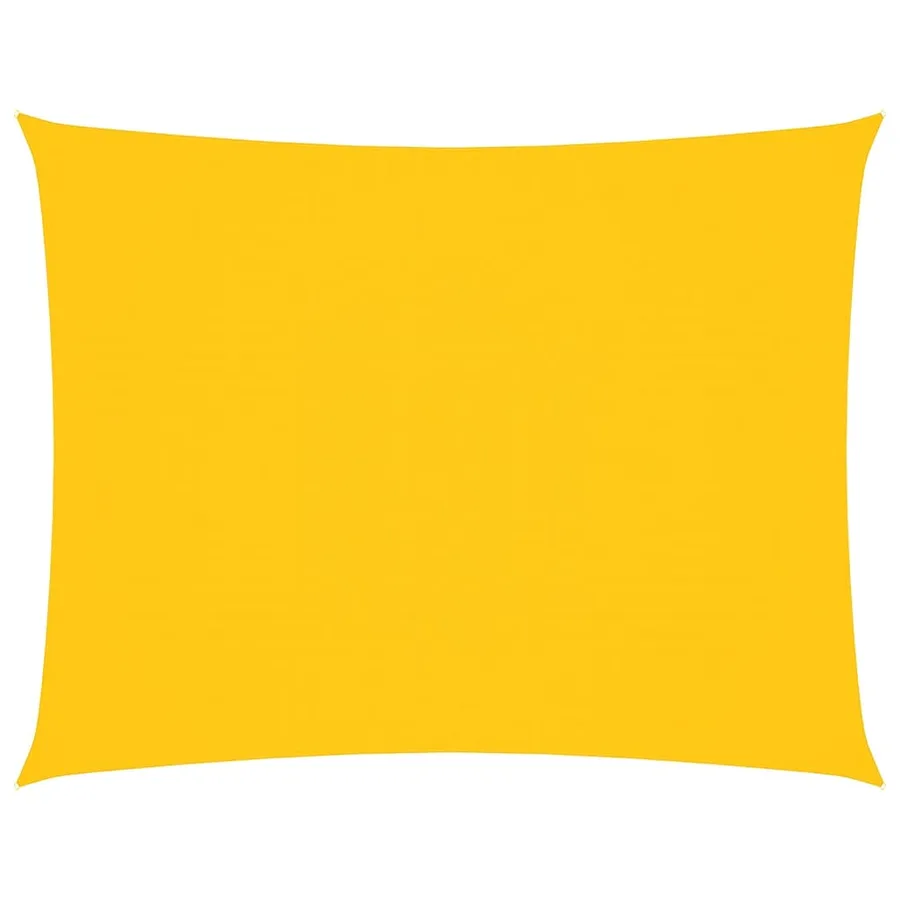 Voile de parasol tissu oxford rectangulaire 6x7 m jaune - 2